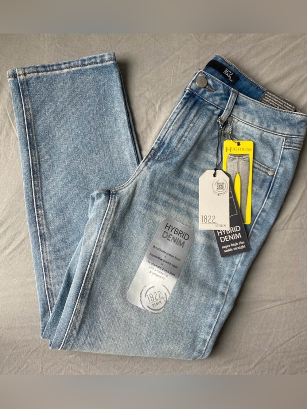 1822 DENIM Georgina High Rise Cheeky Straight Jeans Size 6 NWT
